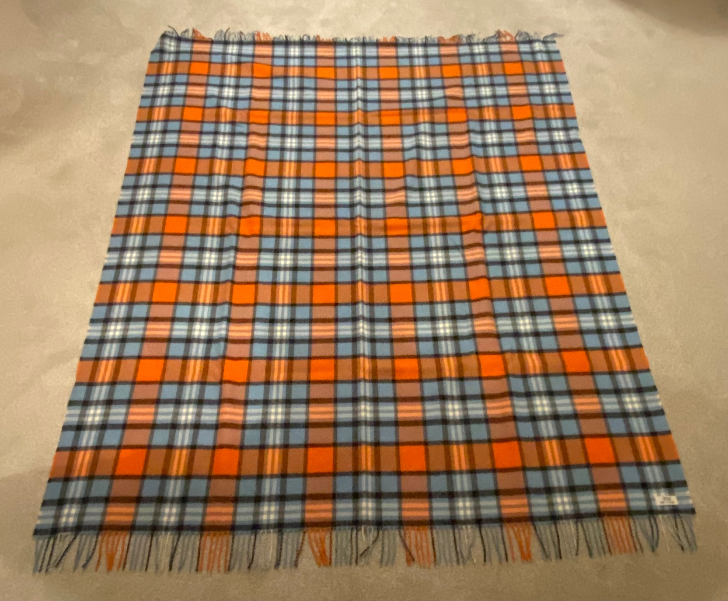 SOLM Lambswool throw (Racing)