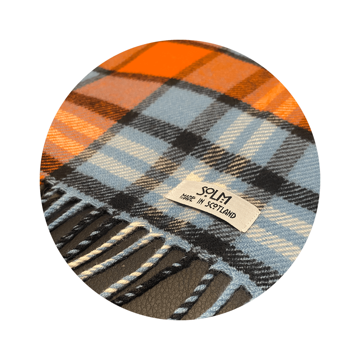 SOLM Lambswool throw (Racing)