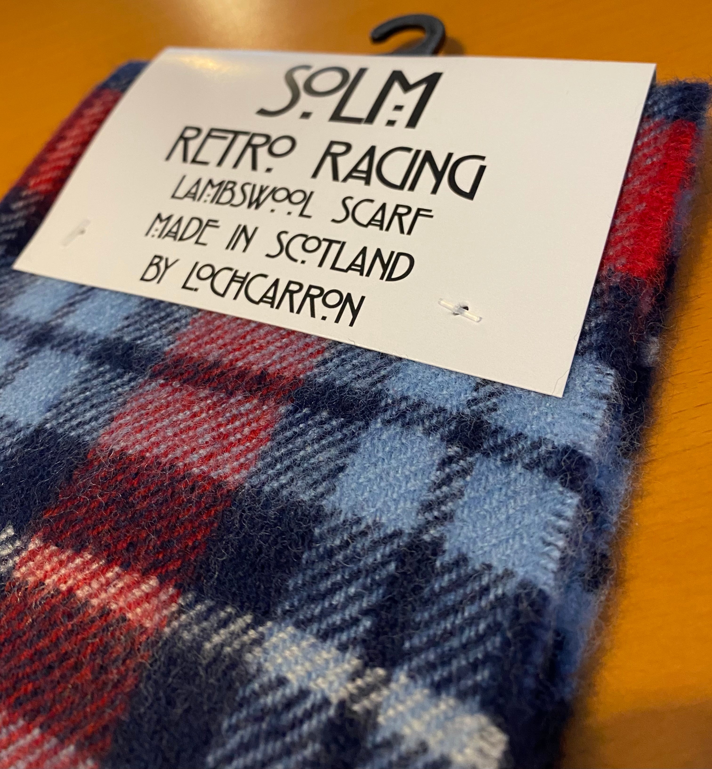 SOLM Lambswool Scarf (Retro Racing)